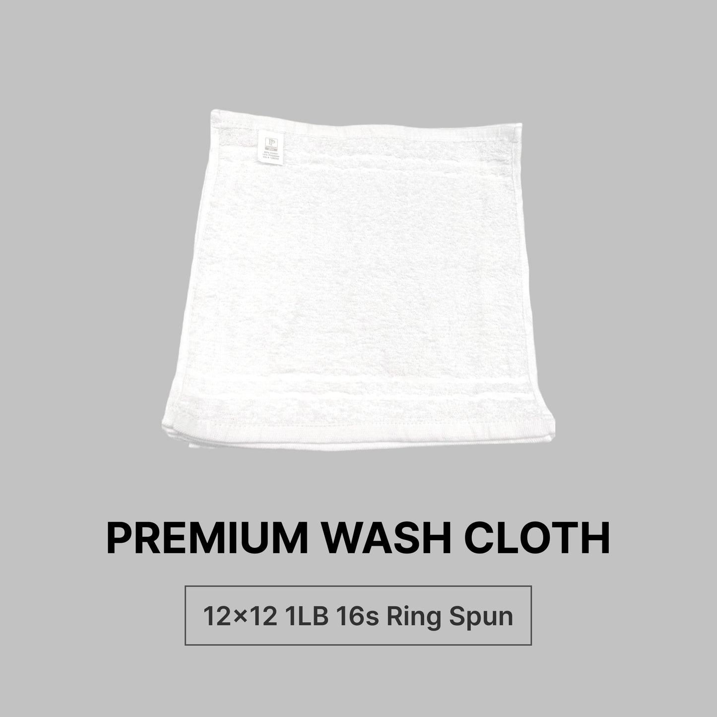 12x12 wash cloth PREMIUM PLUS 1LB