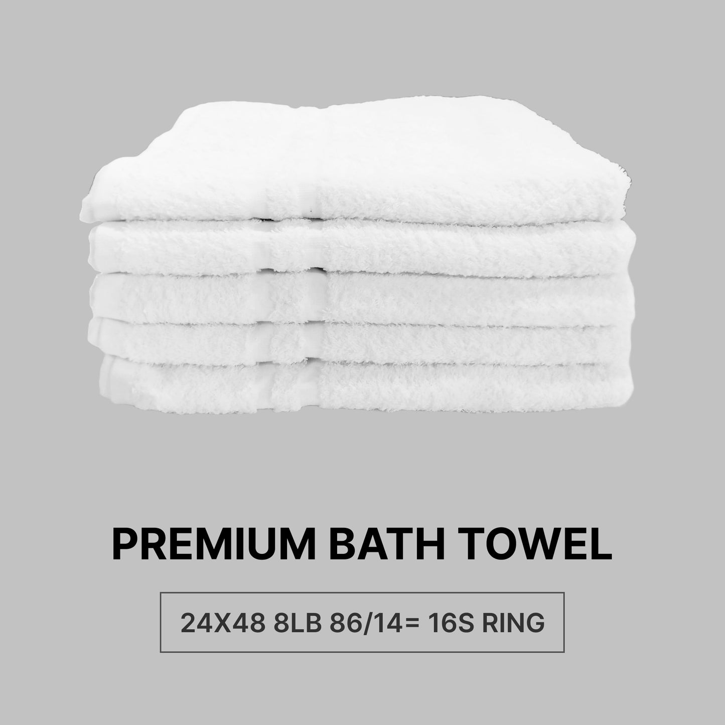 24X48 BATH TOWEL PREMIUM PLUS 8LB BALE