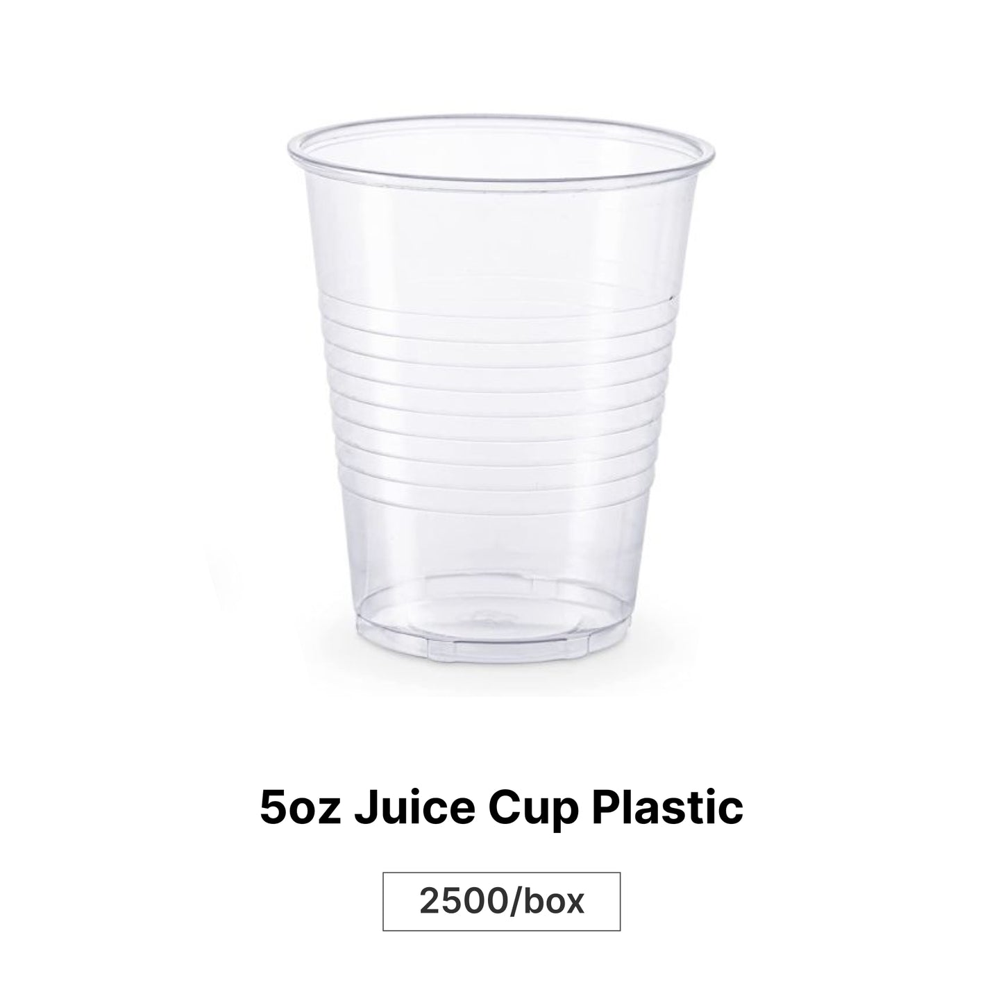 5oz Juice Cup Plastic, 2500/box