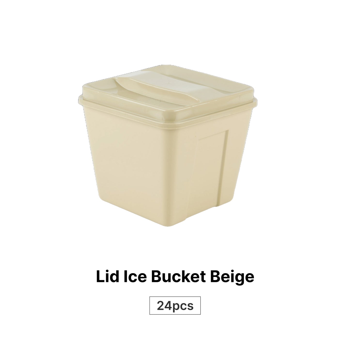 Lid Ice Bucket Beige - 24pcs