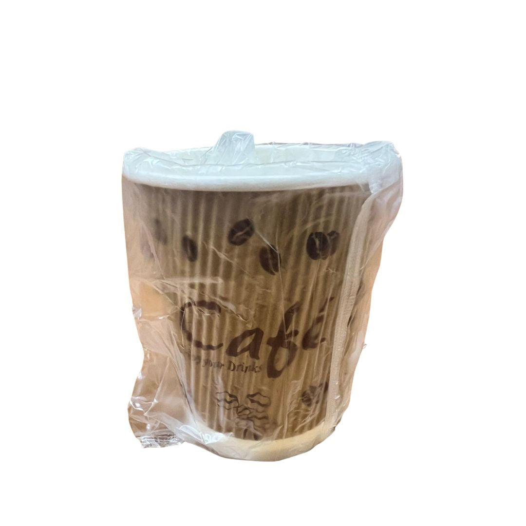 Coffee cups - ripple triple layer individal wrapped 900 per case