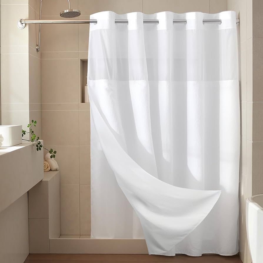 SHOWER CURTAIN WINDOW 72X77 - WHITE- WINDOW = 12PCS/ BOX