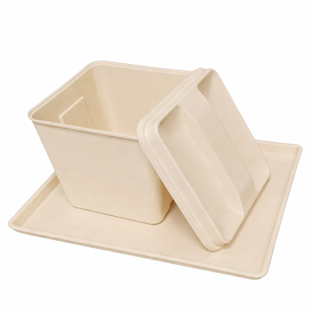 Ice Bucket Lid – Beige, Square, Fits 3QT Buckets, 24/Case