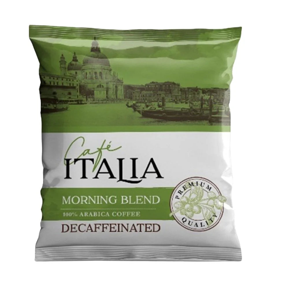 1-Cup Decaf Coffee – Filter Pack (7 g), Cafe Italia (100% Arabica), 250/Case