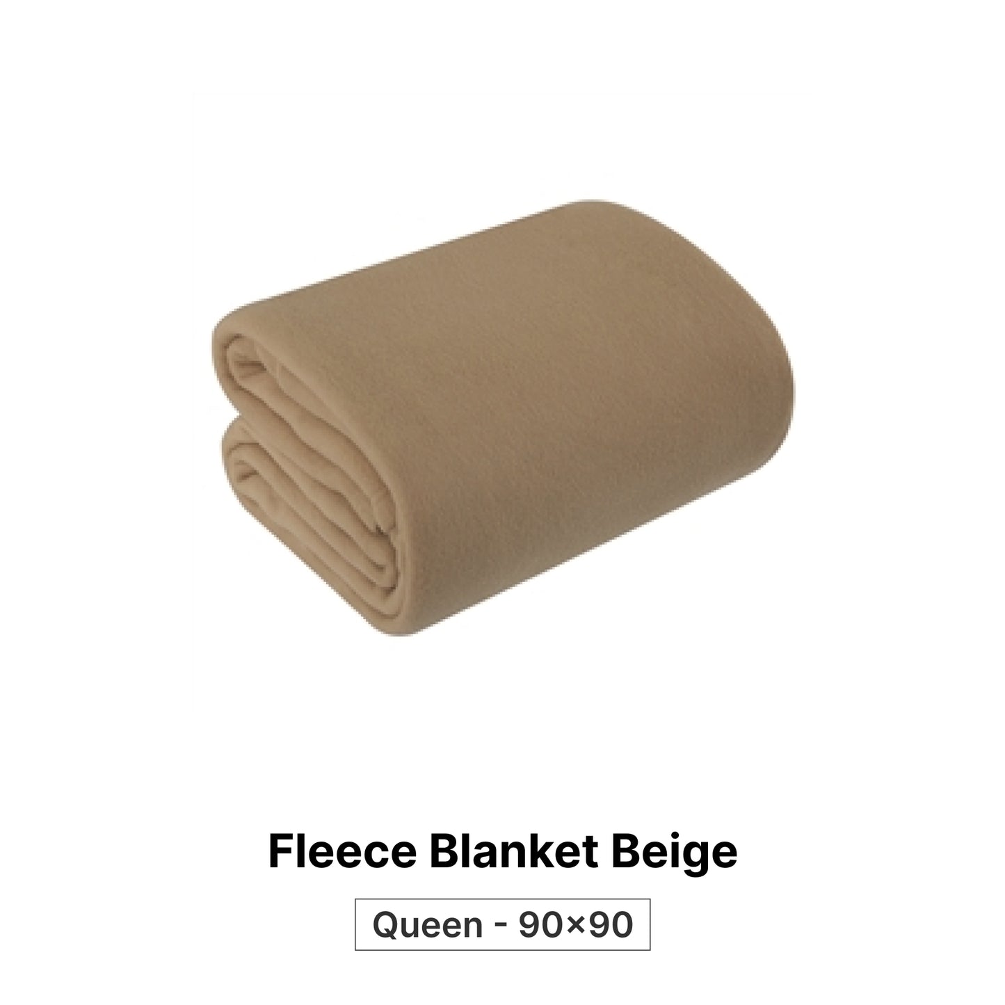 Blanket - Queen - 90x90- Beige-TAN Color