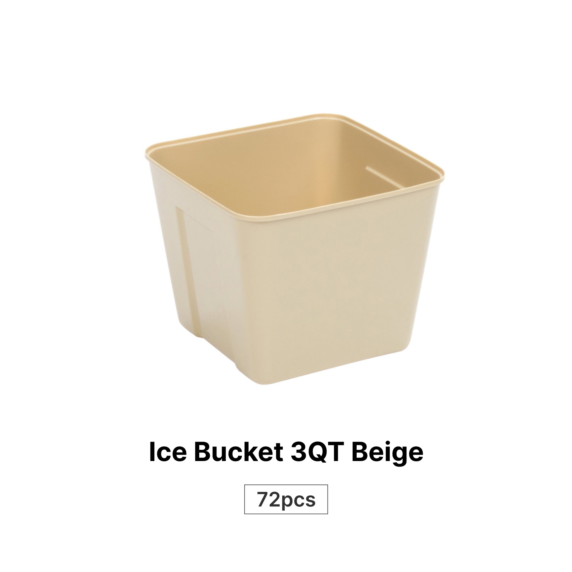 Ice Bucket 3QT Beige - 72pcs