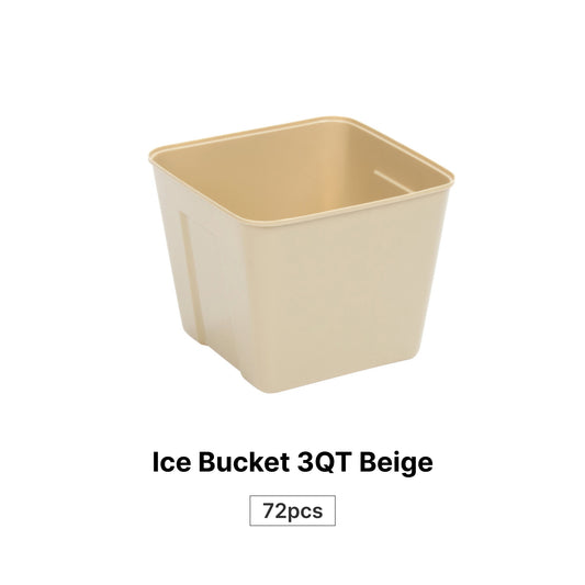 Ice Bucket 3QT Beige - 72pcs