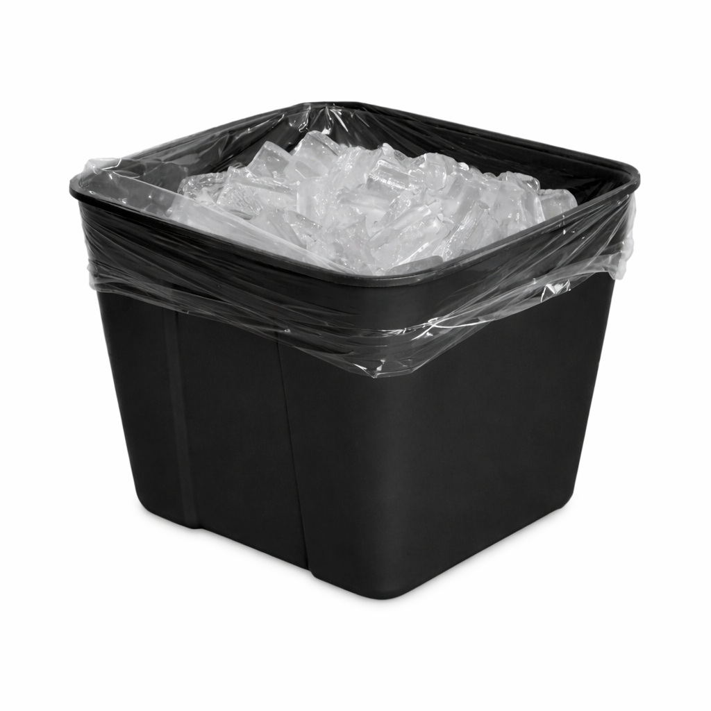Square Ice Bucket – Black, 3 Qt, 72/Case