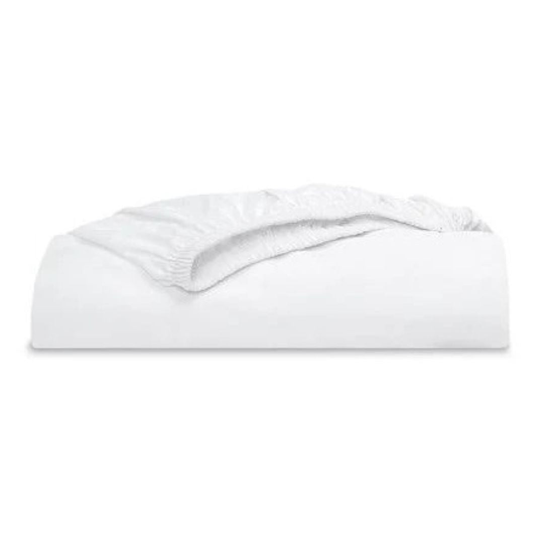 Full Fitted Sheet - 54X80X13 -RADTEX= T200 [WHITE- ID THREAD GREEN] -  2dz/Box