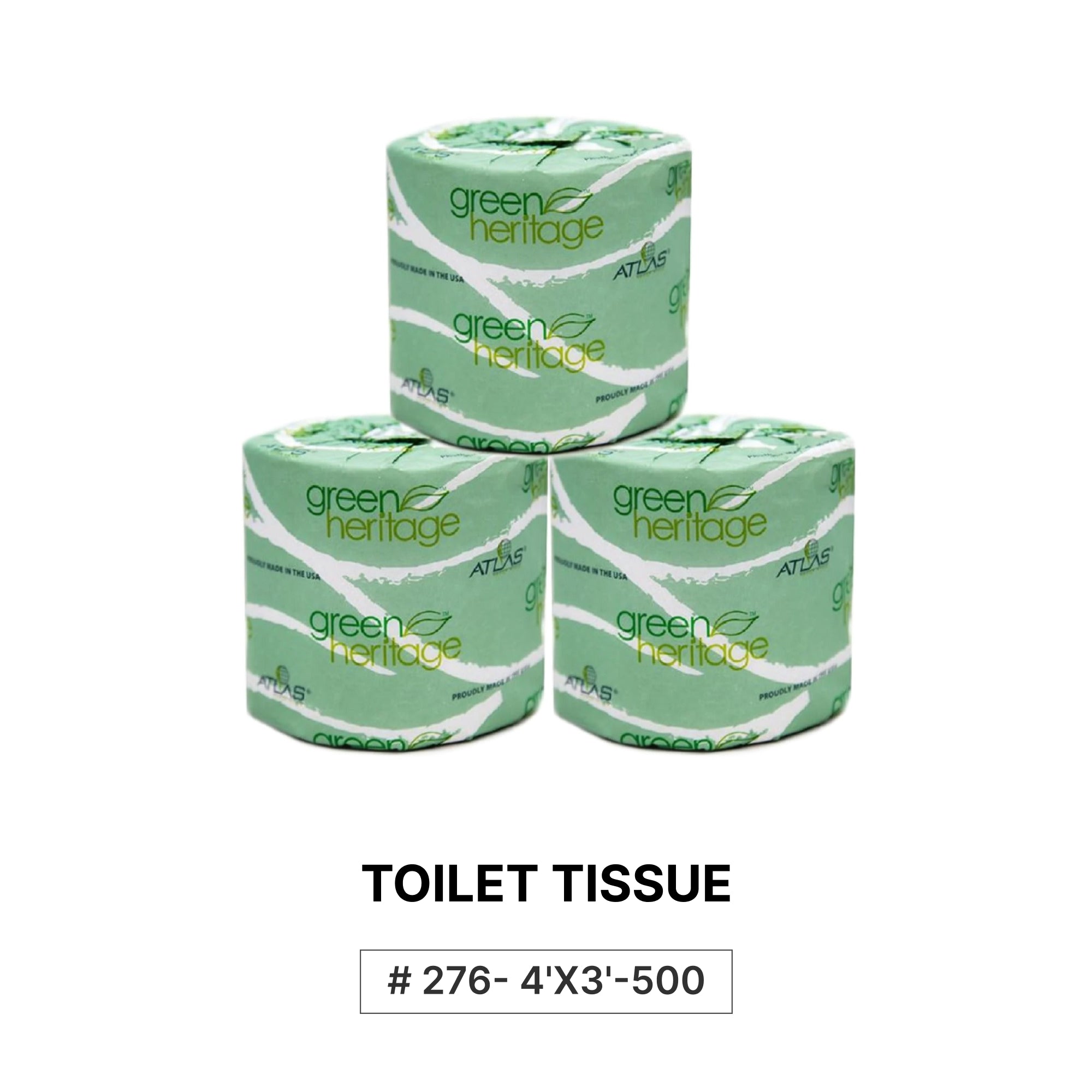 TOILET TISSUE # 276- 4'X3'-500 96rolls/box