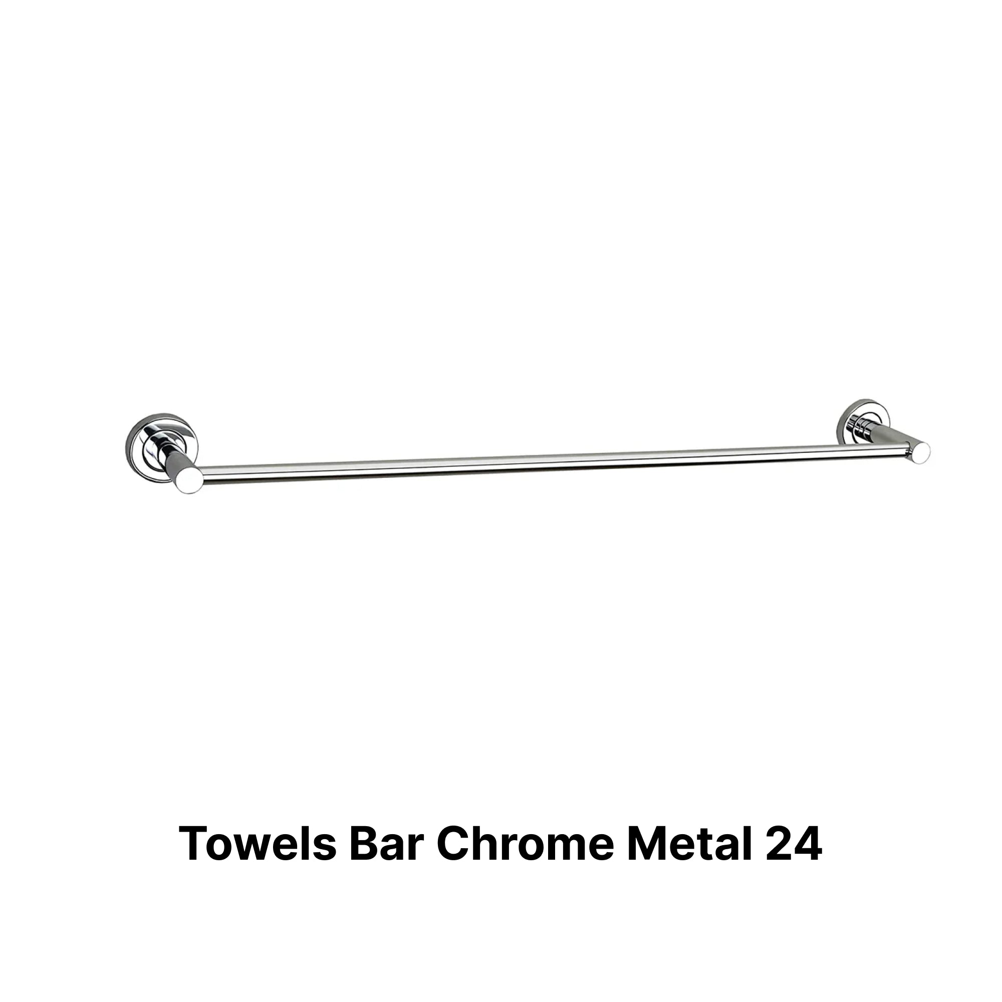 Towels Bar Chrome Metal 24