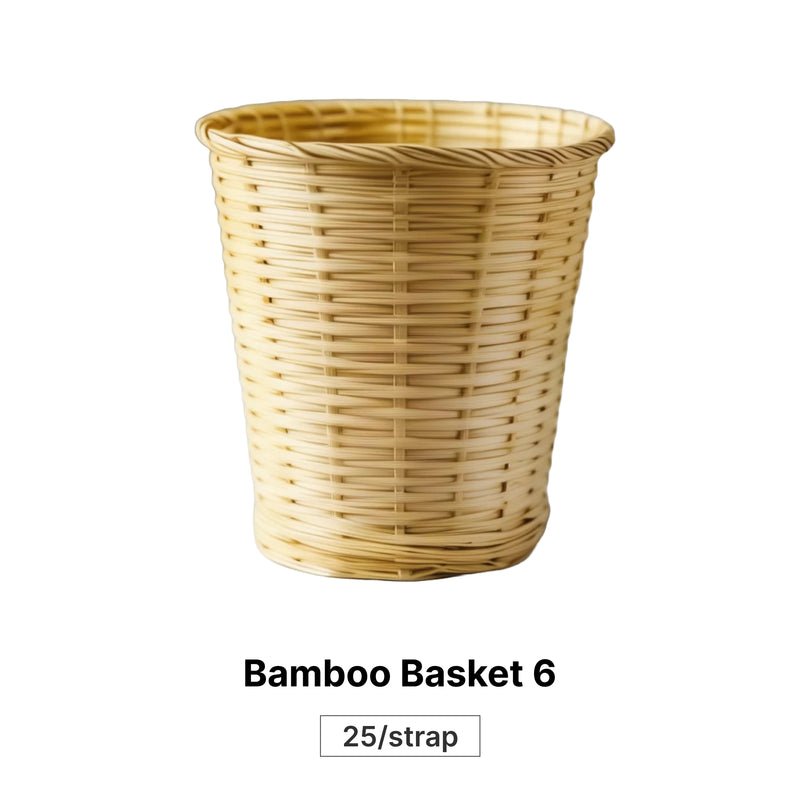 Bamboo Basket 6 - 25/strap